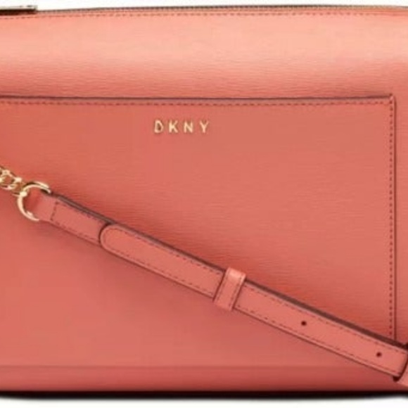 DKNY Donna Karen CROSSBODY BAG CORAL NEW - Picture 3 of 5